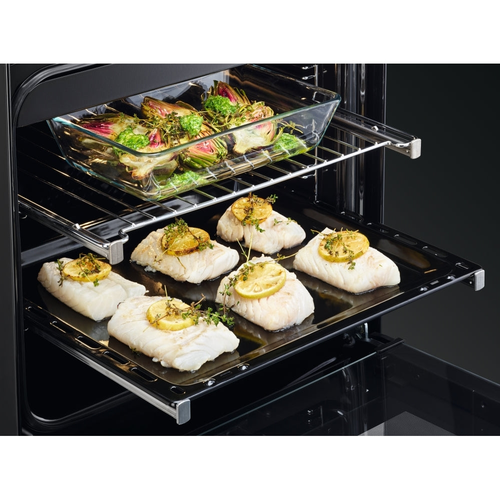 AEG CIB6734ACM 73L Induction Slot In Cooker,Stainless Steel,A Rated - 43724542214367 