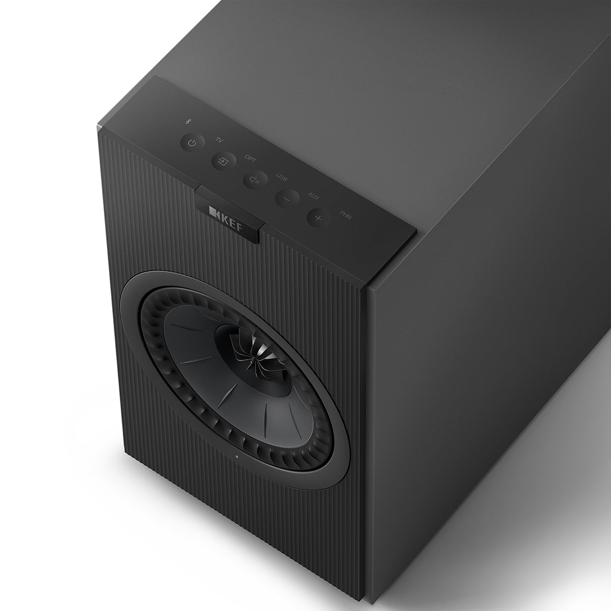 KEF CODA-W-TITANIUM Active Wireless Hi-Fi Speakers (Pair), 200W, Uni-Q Driver Array - Dark Titanium
