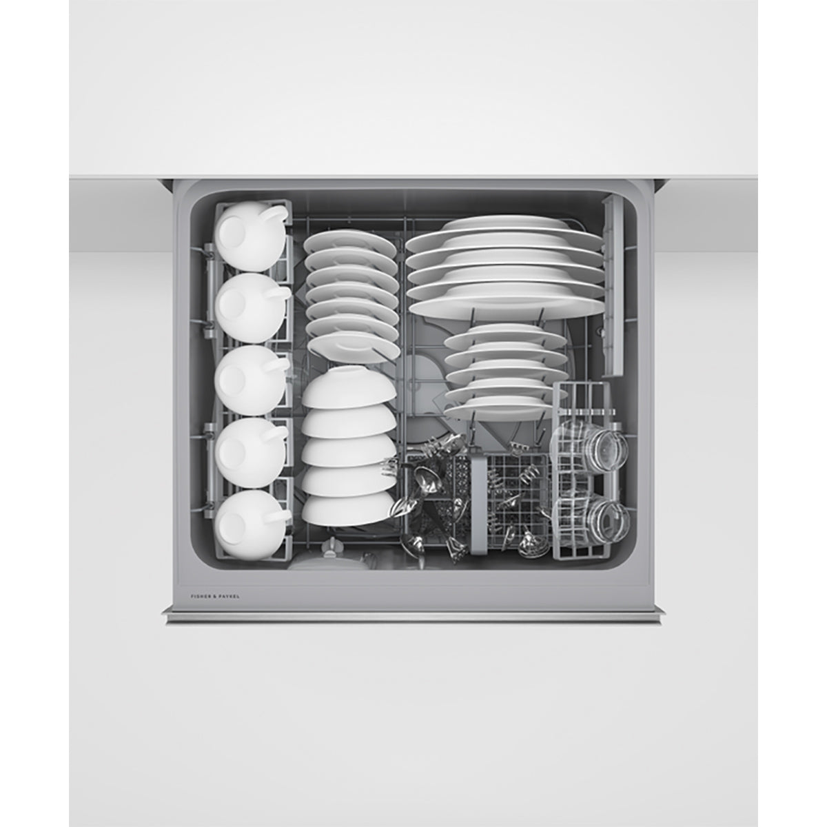 Fisher & Paykel DD60D2HNX9 Series 7 Contemporary Double DishDrawer™ Dishwasher, 12 Place Settings, 7 Wash Programs, 59.9cm Wide - Stainless Steel