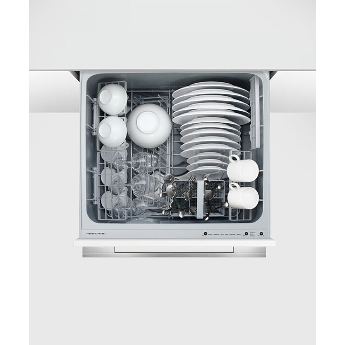 Fisher & Paykel DD60SHTI9 Series 9 Integrated Tall Single DishDrawer™ Dishwasher, 8 Place Settings, 59.9cm Wide - Panel Ready
