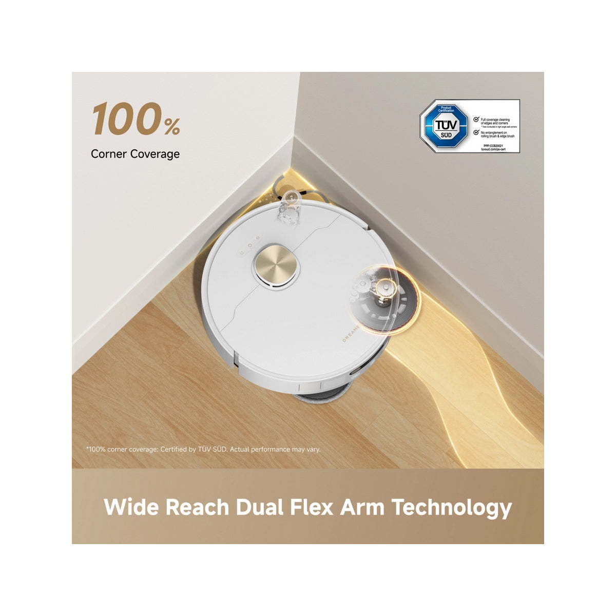 DREAME RLL51SE_WH Ultra AE Smart Robot Vacuum With Mop - White