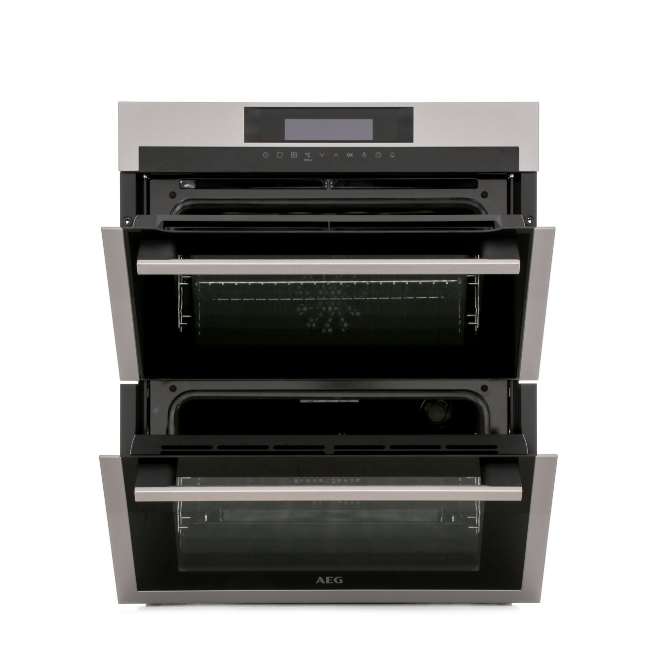 AEG DUE731110M 45L/39 lL Built Under Electric Double Oven,Stainless Steel,A Rated