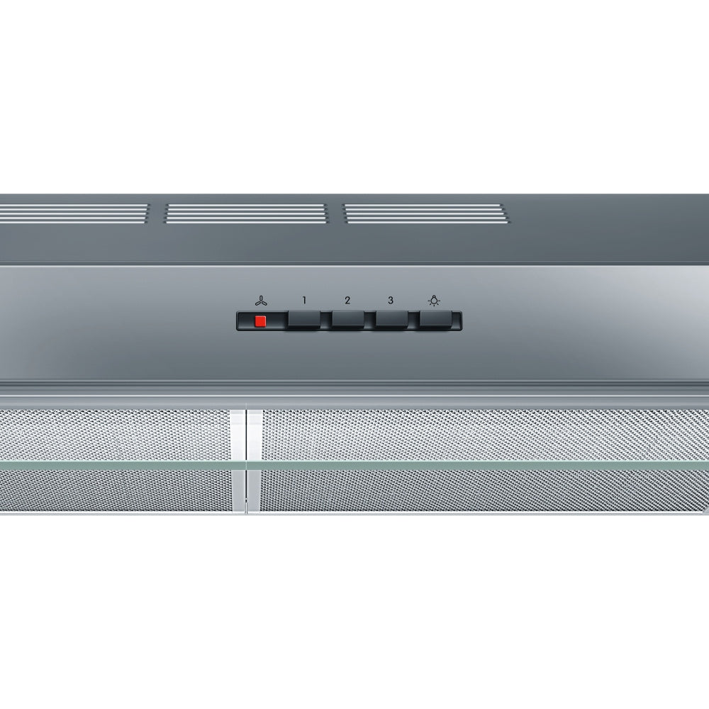 Bosch DUL63CC50B 60cm Built-Under Cooker Hood with LED Illumination, Stainless Steel, D Rated - 43657894166751 