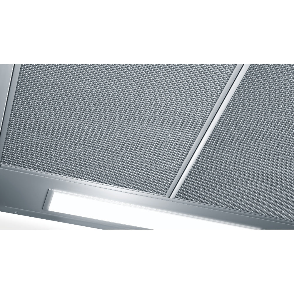 Bosch DUL63CC50B 60cm Built-Under Cooker Hood with LED Illumination, Stainless Steel, D Rated - 43657894265055 