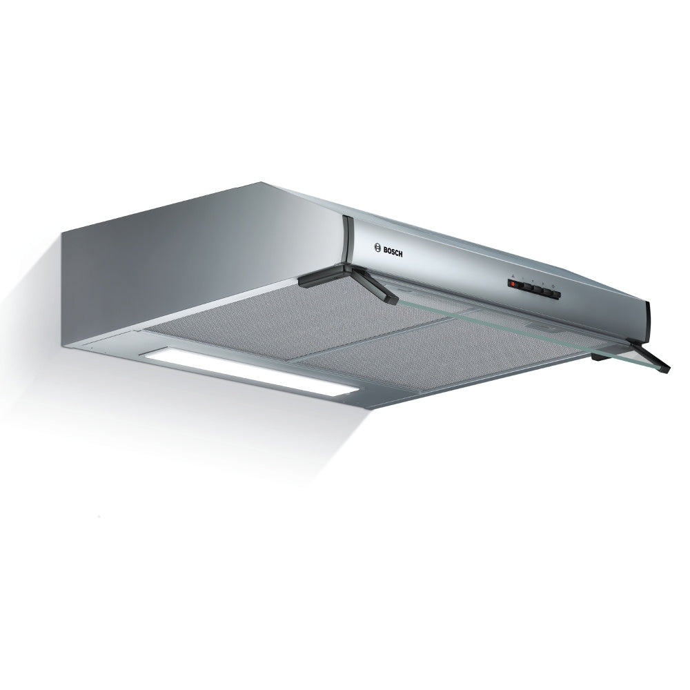 Bosch DUL63CC50B 60cm Built-Under Cooker Hood with LED Illumination, Stainless Steel, D Rated - 43657894101215 