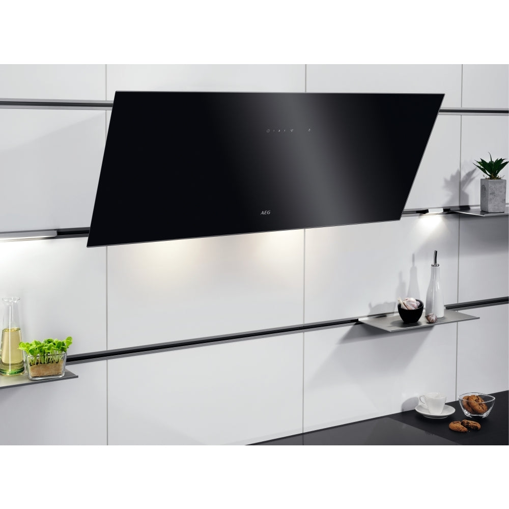 AEG DVX5961HB 90cm Wide Angled Hood,Black,A Rated - 43724549587167 