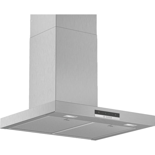 Bosch DWB66DM50B Series 4 60cm Chimney Cooker Hood, Brushed Steel, A Rated