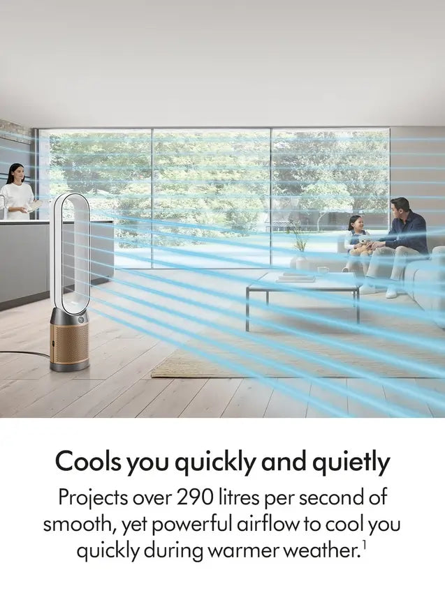 Dyson TP12 Air Purifier Fan, White/Gold