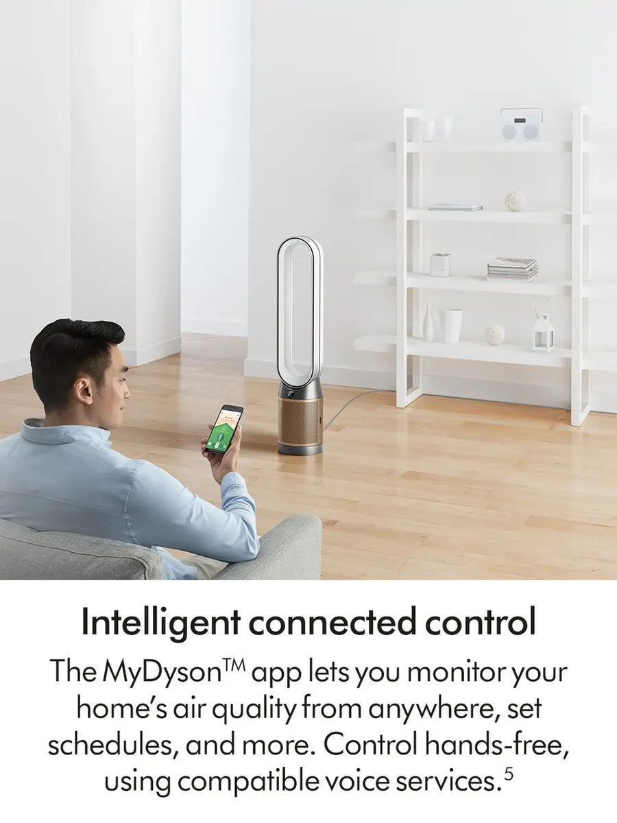 Dyson TP12 Air Purifier Fan, White/Gold