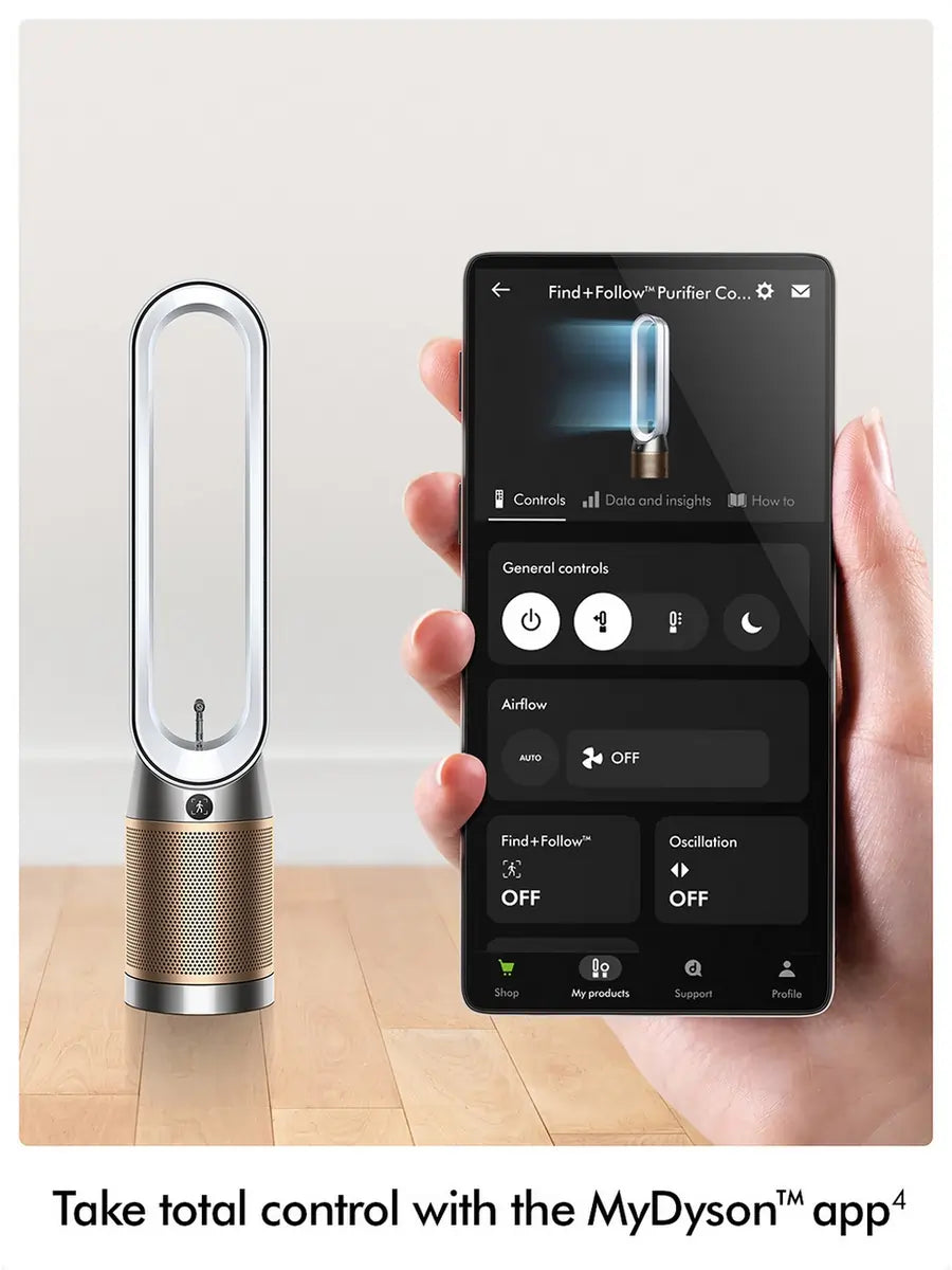 Dyson TP14 Air Purifier Fan, White/Gold