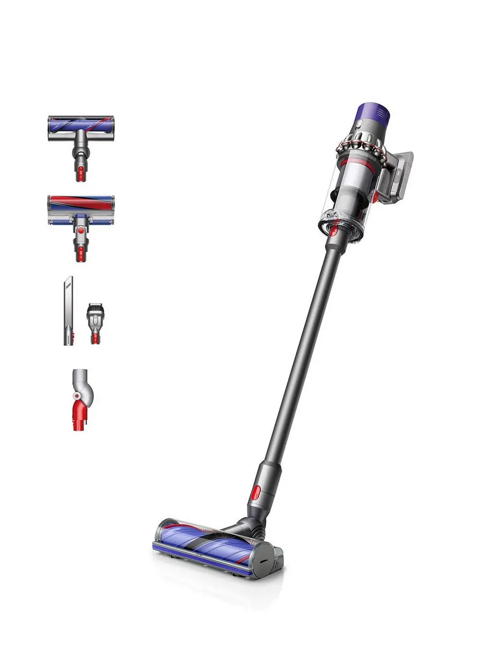 Dyson V10TOTALCLEAN Cordless Stick Vacuum Cleaner With Up To 60 Minutes Run Time, Nickel/Black - 43348067483871 