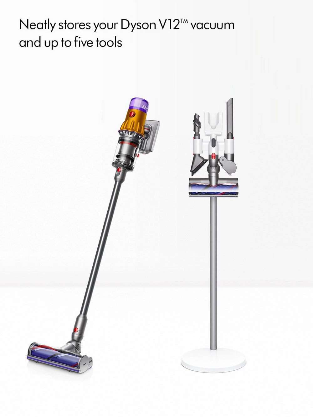 Dyson V12-2023DOKKIT Detect Slim Absolute Cordless Stick Vacuum Cleaner with Floordok, Nickel