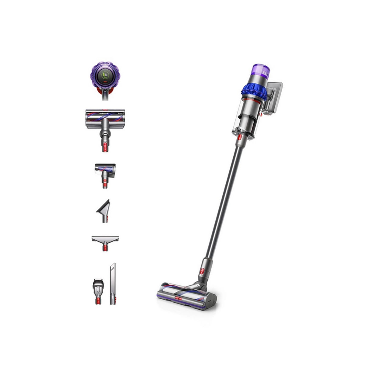 Dyson V15EXTRA Handheld Stick Vacuum Cleaner, 60 Minutes Run Time - Nickel/Blue