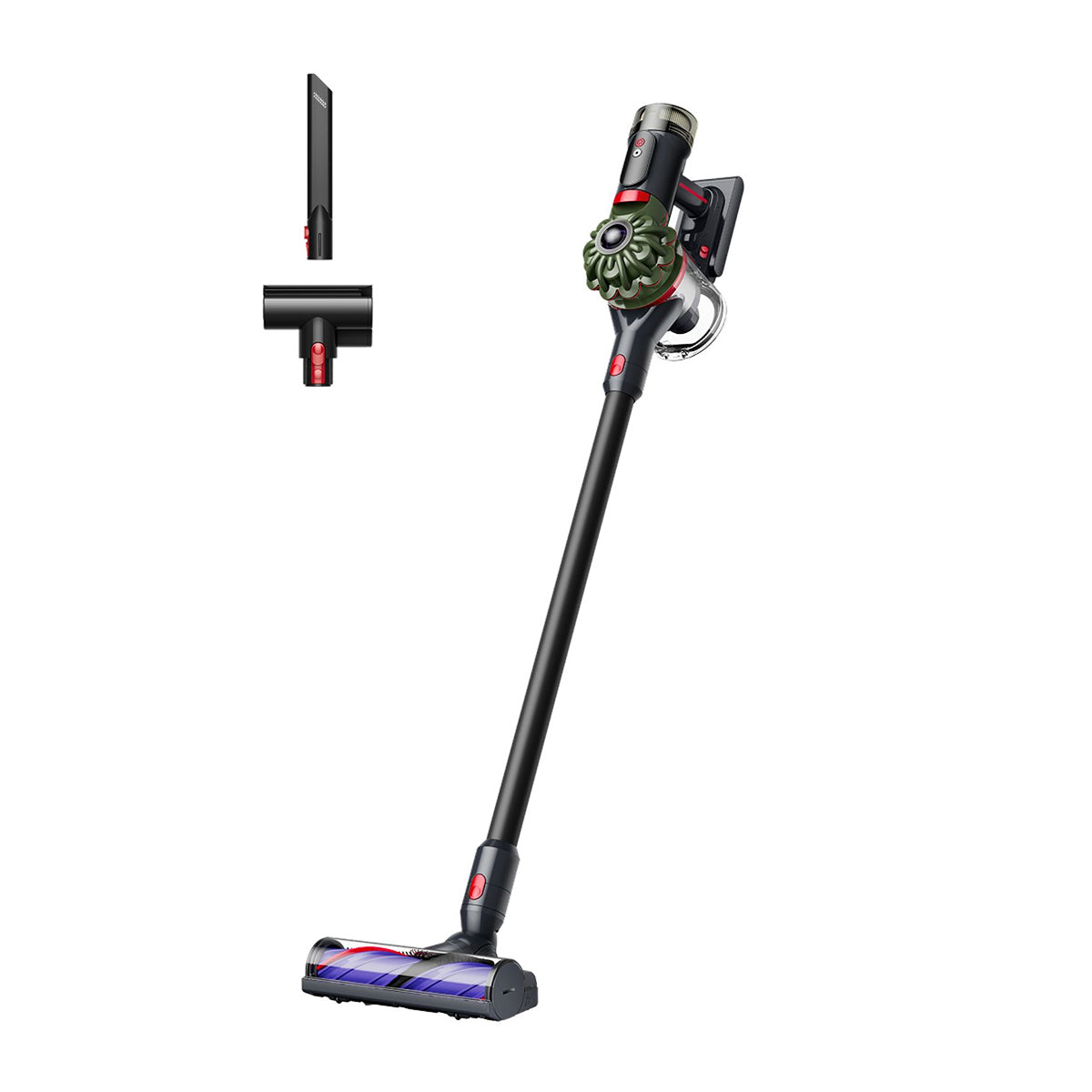 Dyson V8CYCLONENEW Cordless Vacuum with Furniture Cleaning Kit And 60 Minutes Run Time, Black/Green