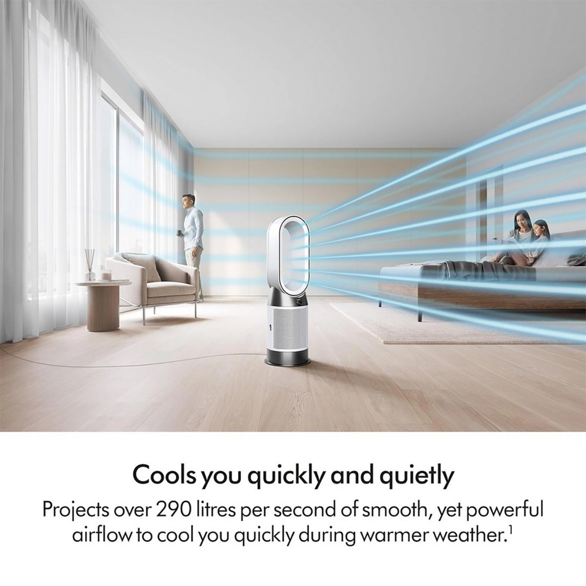 Dyson HP11 Hot + Cool Purifier, 290L Airflow - White