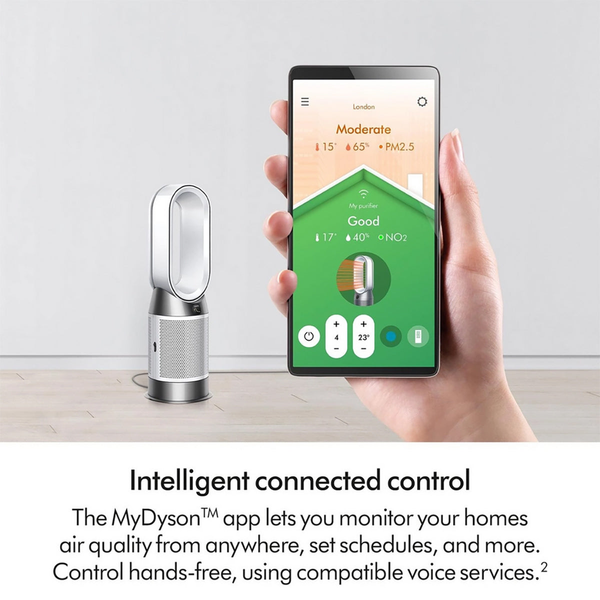 Dyson HP11 Hot + Cool Purifier, 290L Airflow - White