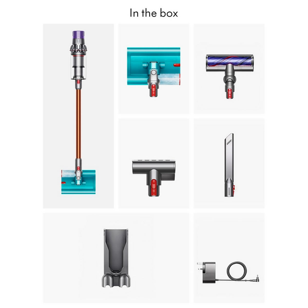 Dyson V10CYCSUB Cyclone Submarine Wet & Dry Cordless Vacuum, Nickel/Copper