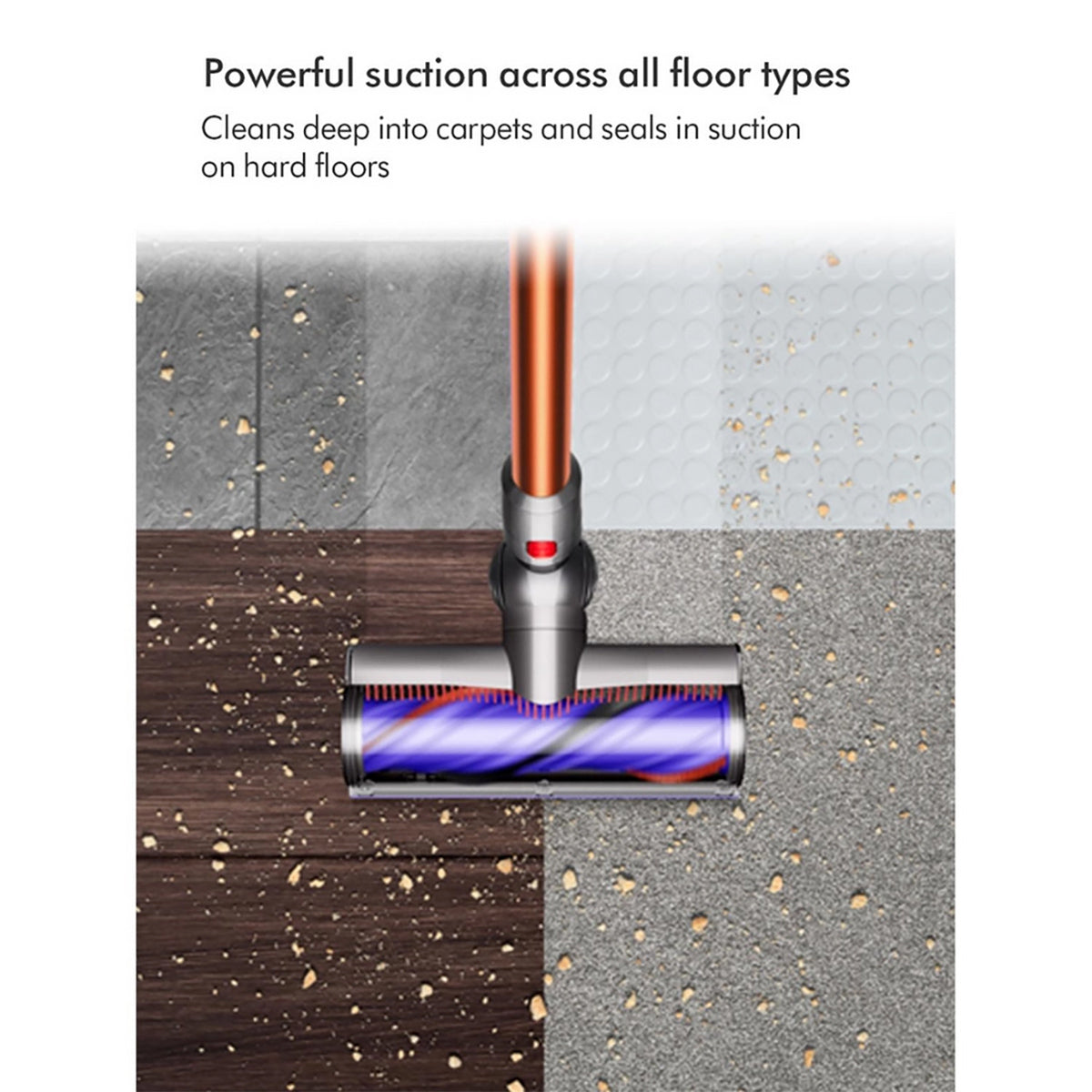 Dyson V10CYCSUB Cyclone Submarine Wet & Dry Cordless Vacuum, Nickel/Copper