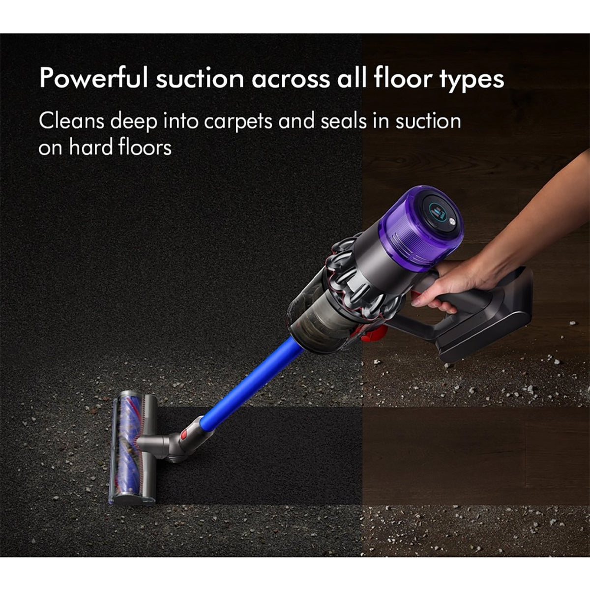 Dyson V11-2023 Cordless Stick Vacuum Cleaner, 60 Minutes Run Time, LCD Screen - Blue