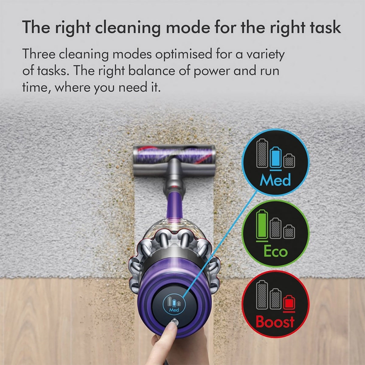 Dyson V11ADVANCED-24 Cordless Vacuum Cleaner, 60 Minutes Run Time - Nickel, Purple