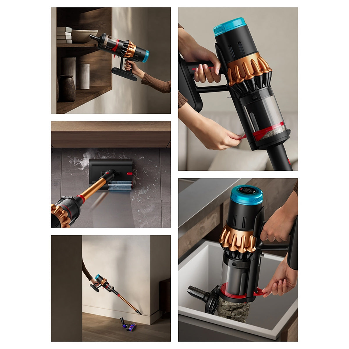 Dyson V16 PISTANMLSUB Piston Animal Submarine™ Wet And Dry Vacuum Cleaner - Black/Copper