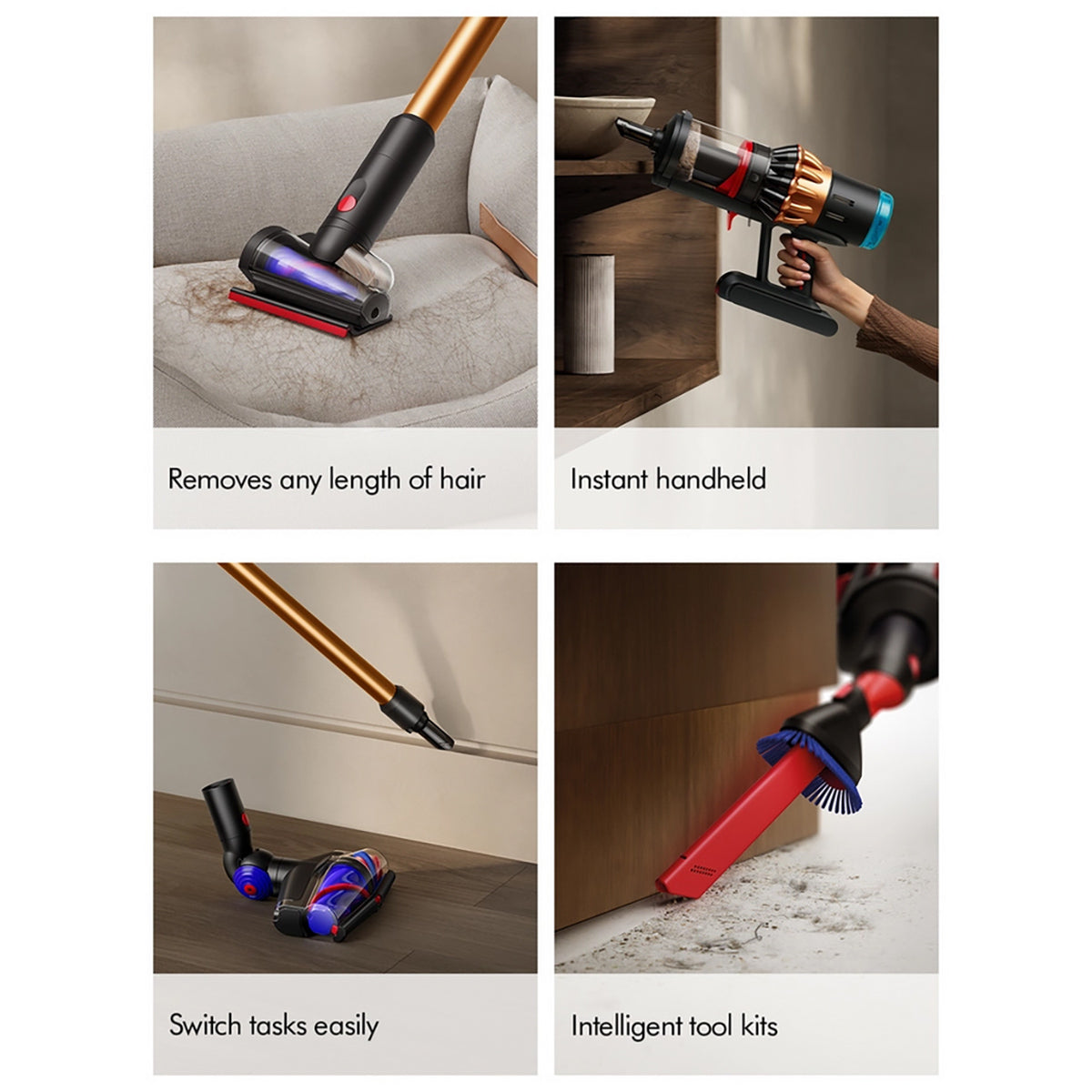 Dyson V16PISTONANML Piston Animal Cordless Vacuum, 70 Minutes Run Time - Black/Copper