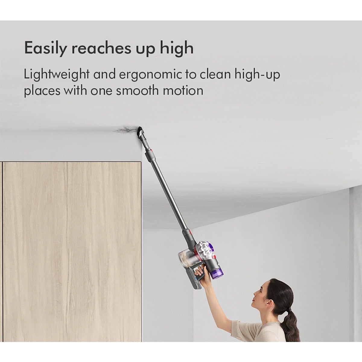 Dyson V8ADVANCED-24 Cordless Vacuum Cleaner, 40 Minutes Run Time - Silver/Nickel
