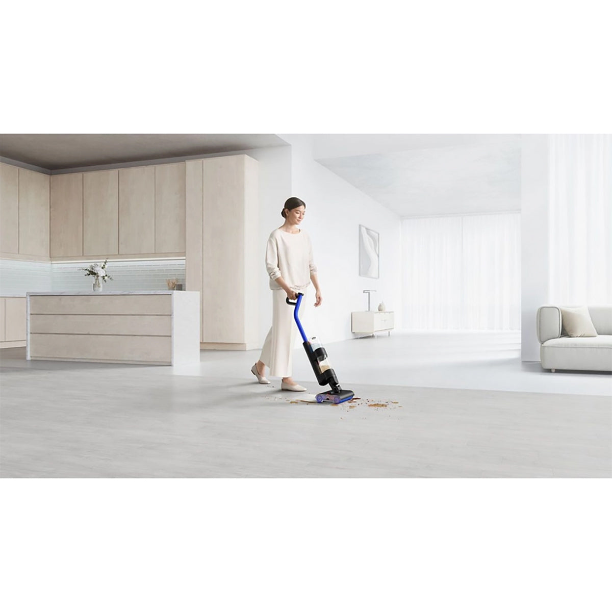 Dyson WASHG1 Wet Floor Cleaner For Hard Floors, 35 Minutes Run Time - Matte Black/Ultra Blue