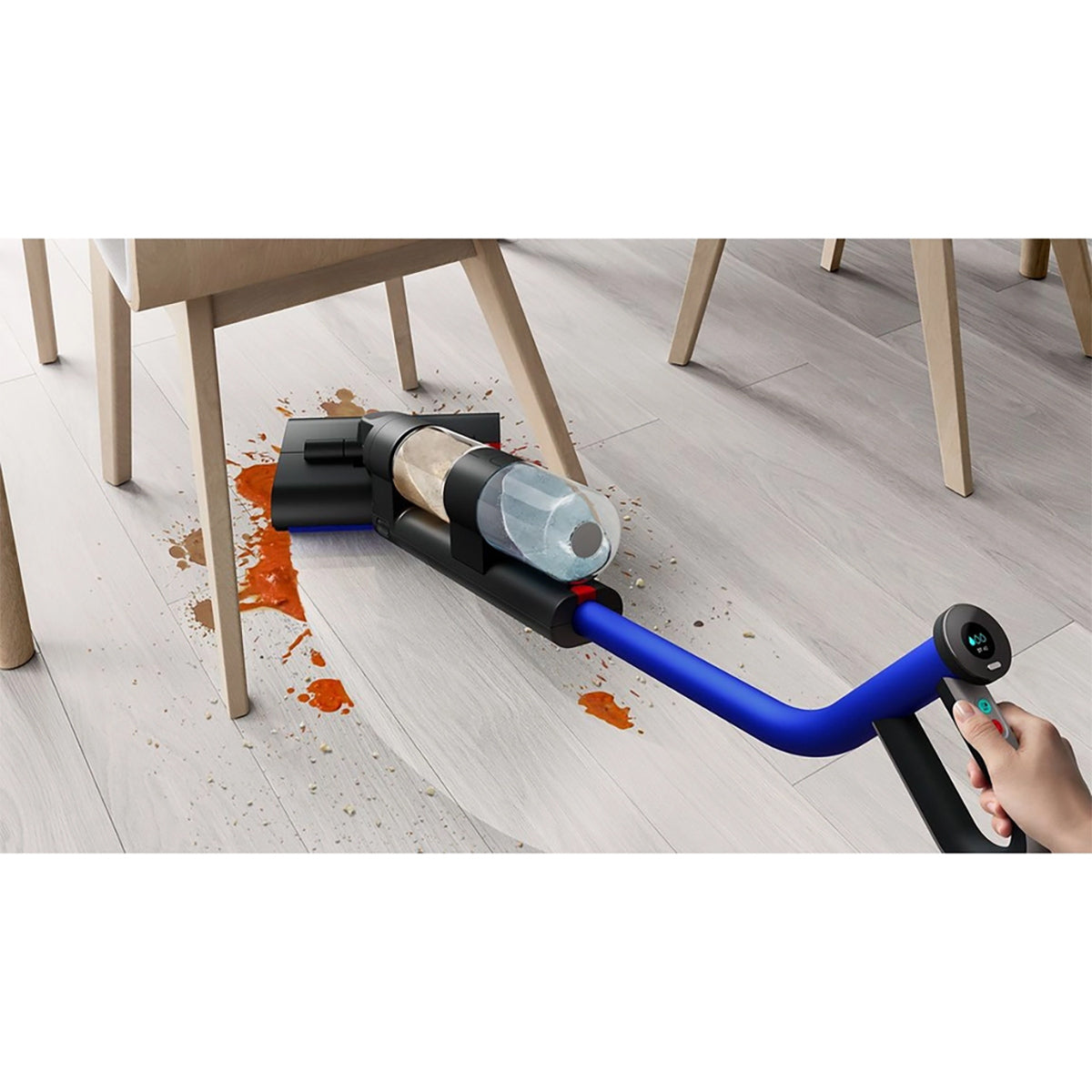 Dyson WASHG1 Wet Floor Cleaner For Hard Floors, 35 Minutes Run Time - Matte Black/Ultra Blue