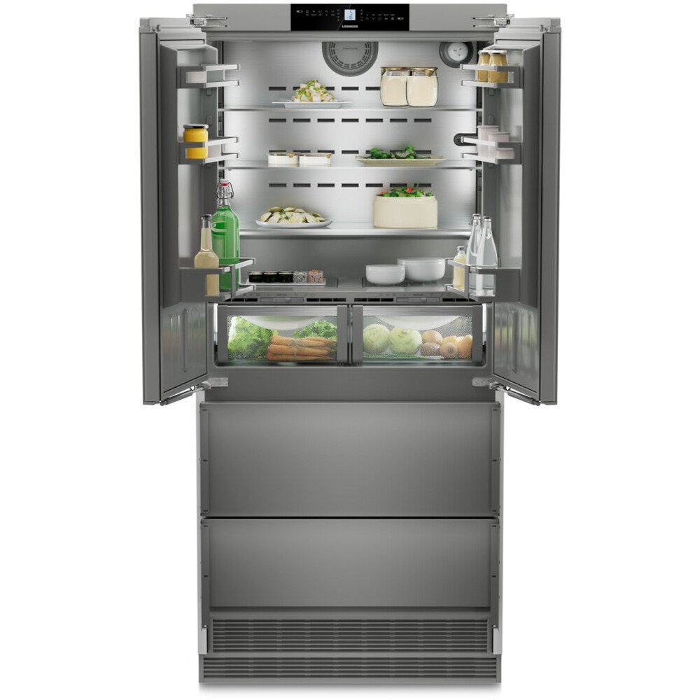 Liebherr ECBNe 8872 American Fridge Freezer, E Rated - 43340200968415 