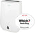 Thumbnail EcoAir DD3 CLASSIC MK3 11L/day Desiccant Dehumidifier with Digital Hygrometer, Antibacterial Filter- 43469950124255
