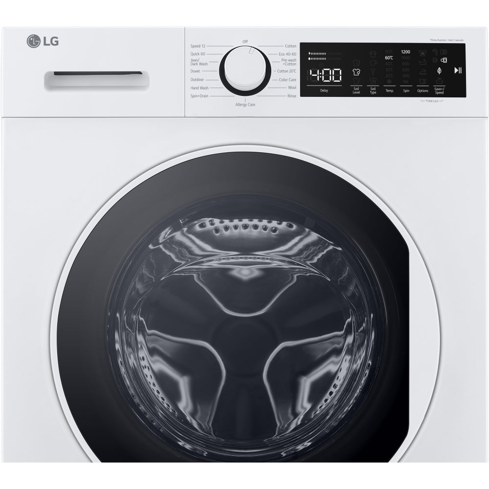 LG F2T208WSE 8kg 1200 Spin Washing Machine, White - 43416867012831 