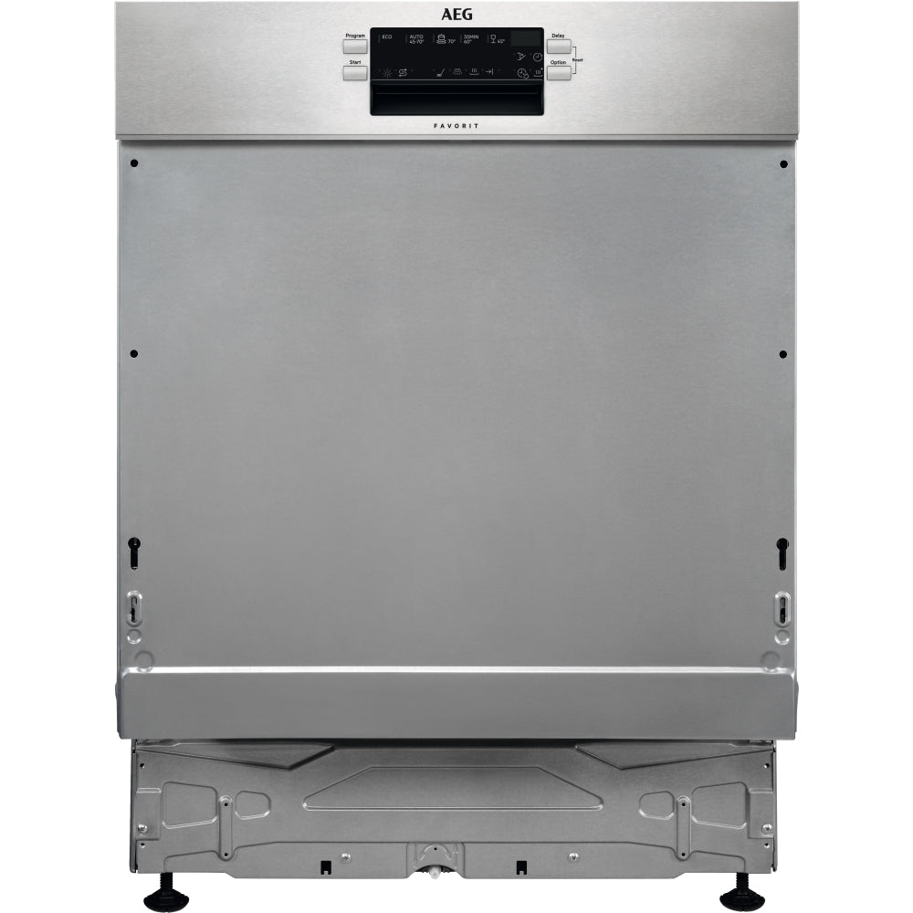 AEG FEE64917ZM Standard Semi-Integrated Dishwasher,Stainless Steel,C Rated - 43724550045919 