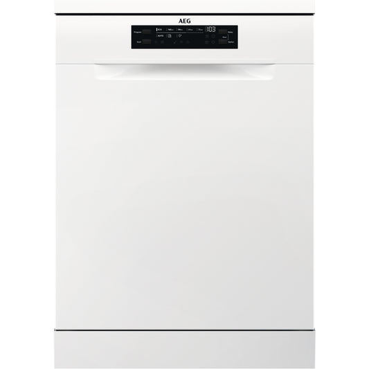 AEG FFX32617ZW Standard Freestanding Dishwasher,White,E Rated