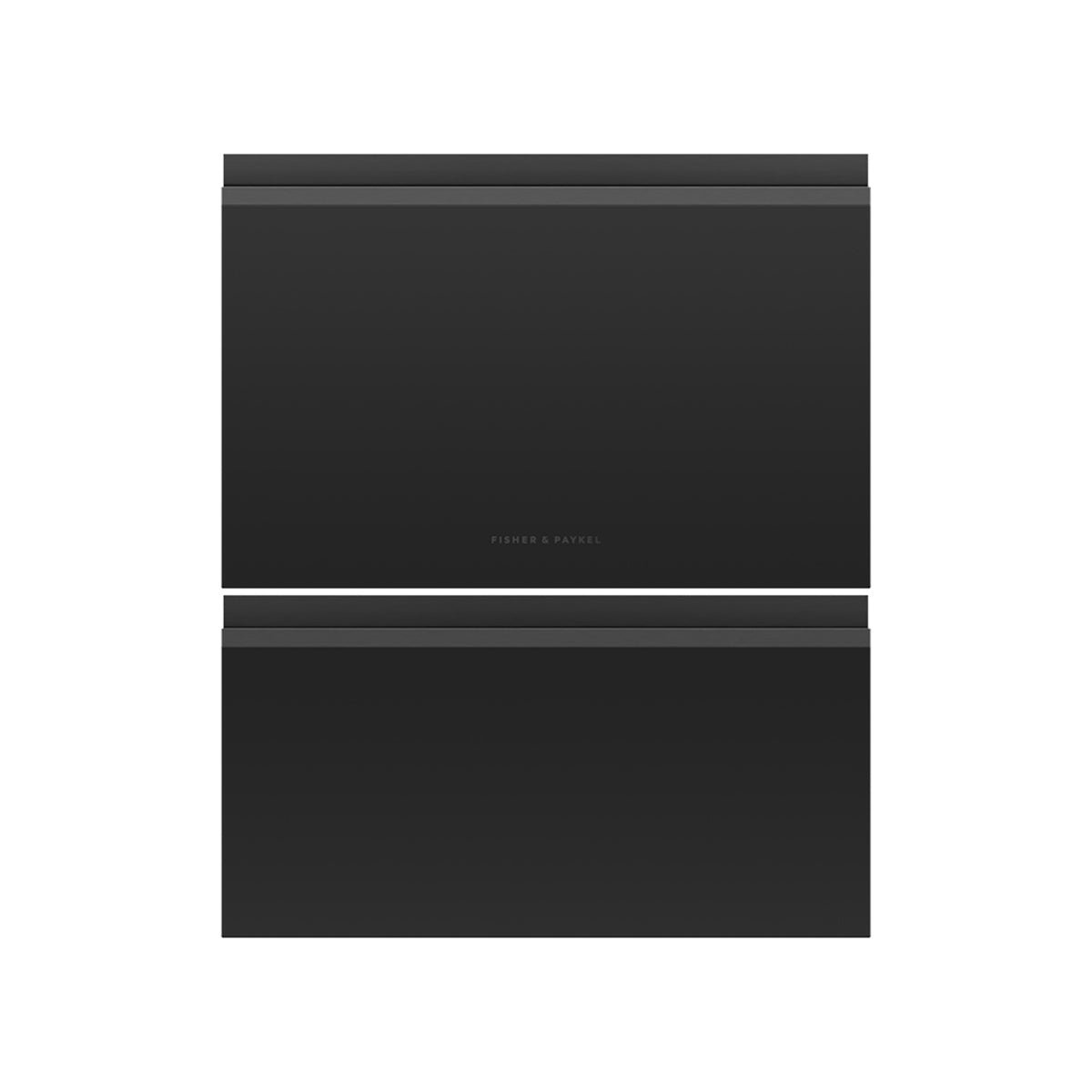 Fisher & Paykel ADDD60DZB Door Panels for Integrated Double DishDrawer™ Dishwasher, 59.5cm Wide - Matte Black Glass