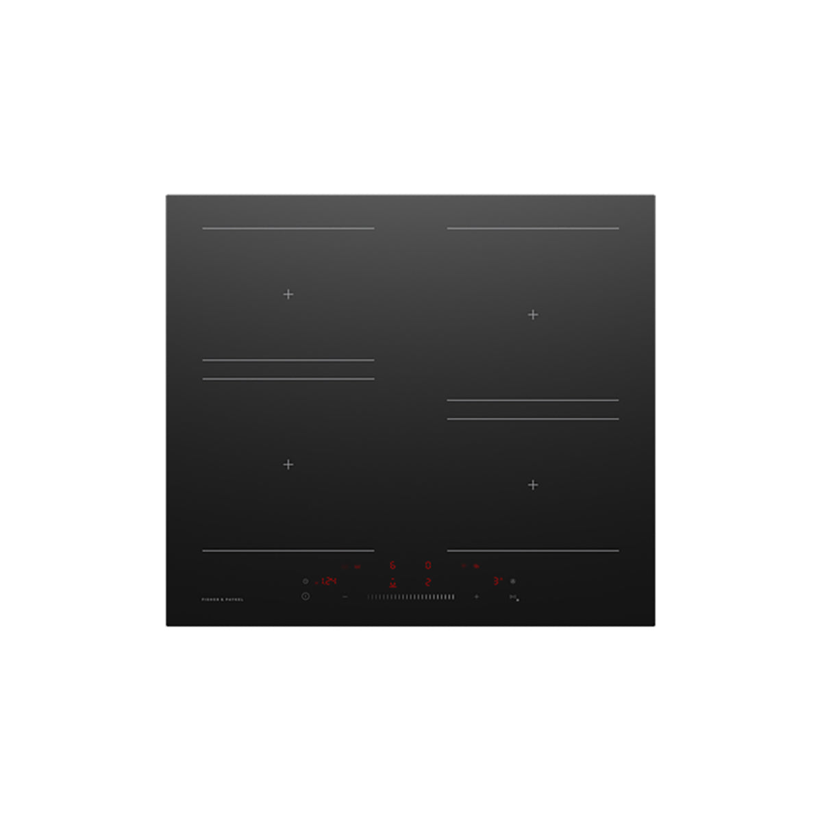Fisher & Paykel CI604CTB2 Series 5 4 Zone Induction Hob, Contemporary, 60cm Wide - Black Glass