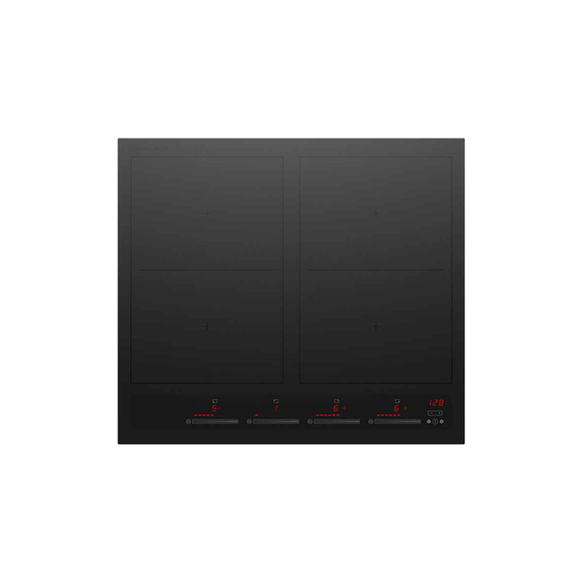 Fisher & Paykel CI604ZZDTB5 Series 7 4 Zone Induction Hob, 2 SmartZones, Minimal, 60cm Wide - Black Glass