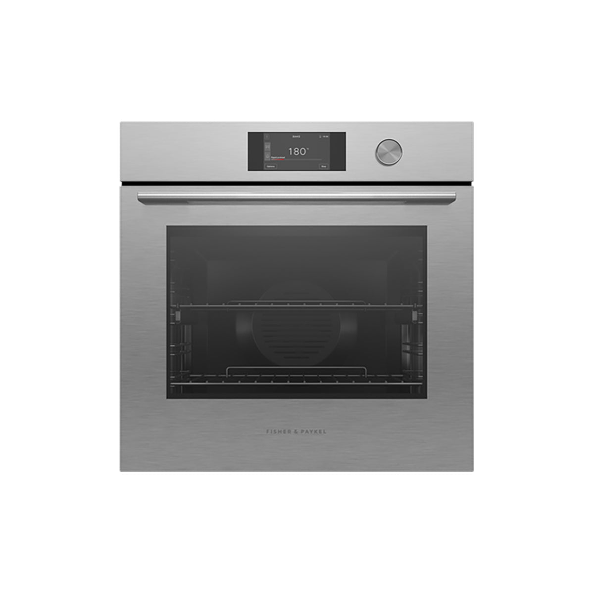 Fisher & Paykel OB60SACPTDX5 Series 7 Contemporary Pyrolytic Oven, 85 Litre, 59.6cm Wide - Brushed Silver Glass