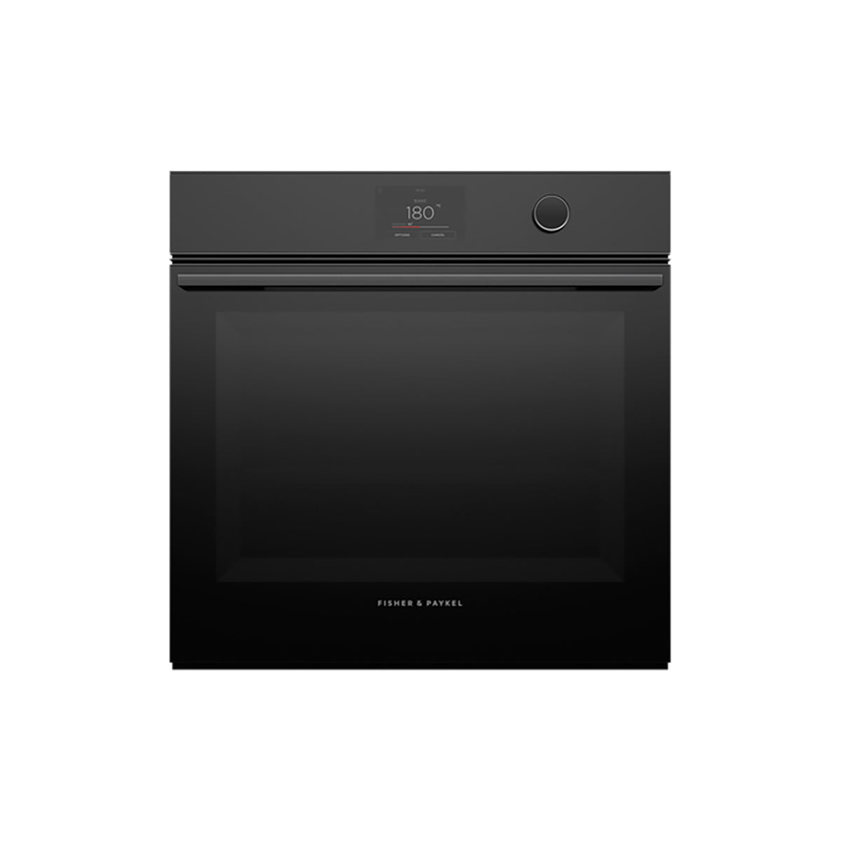 Fisher & Paykel OB60SMPTDB1 Series 9 Minimal Pyrolytic Oven, 16 Function, 85 Litre, 59.6cm Wide - Black Glass