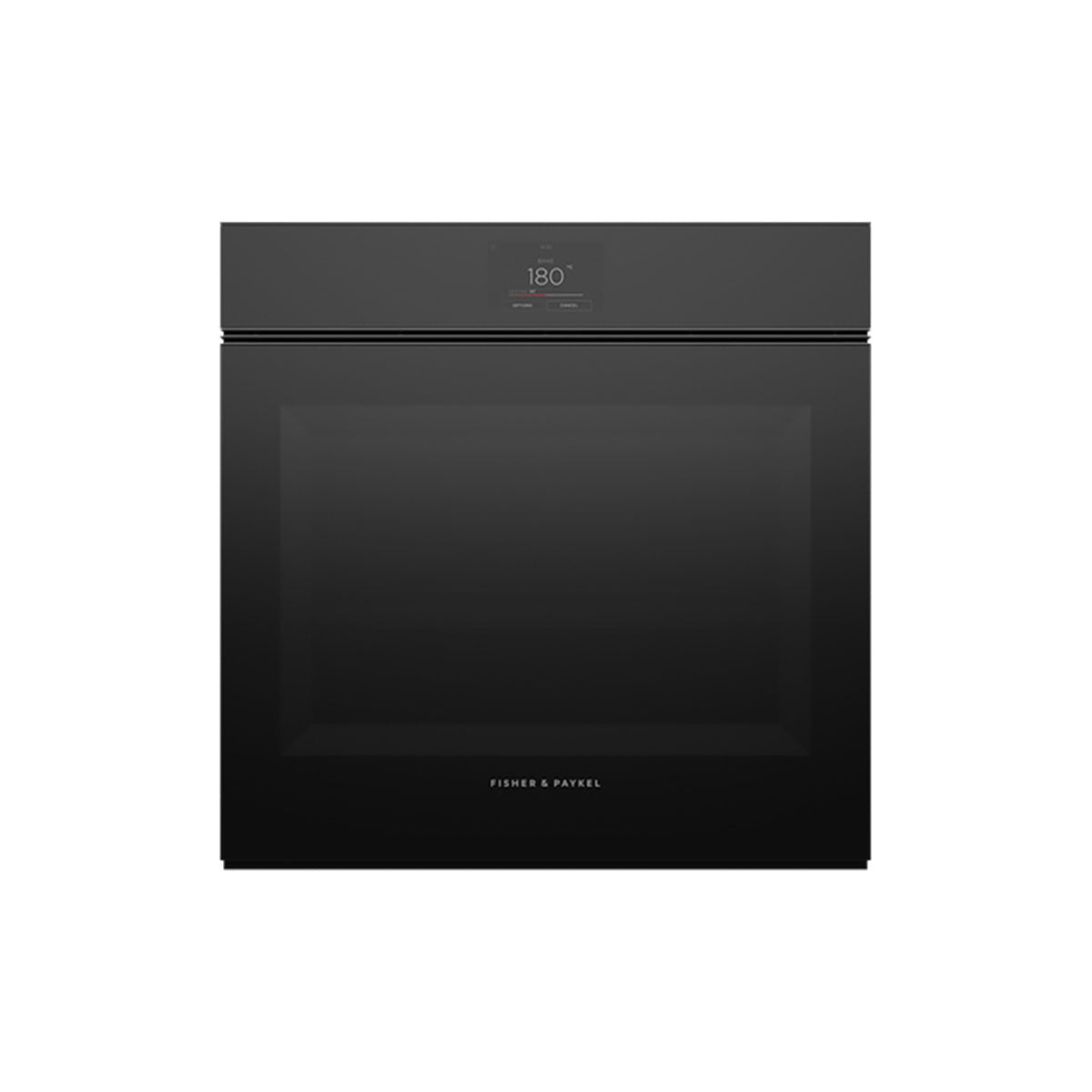 Fisher & Paykel OB60SMPTNB1 Series 9 Minimal Handleless Pyrolytic Oven, 16 Functions, 85 Litre, 59.6cm Wide - Black Glass