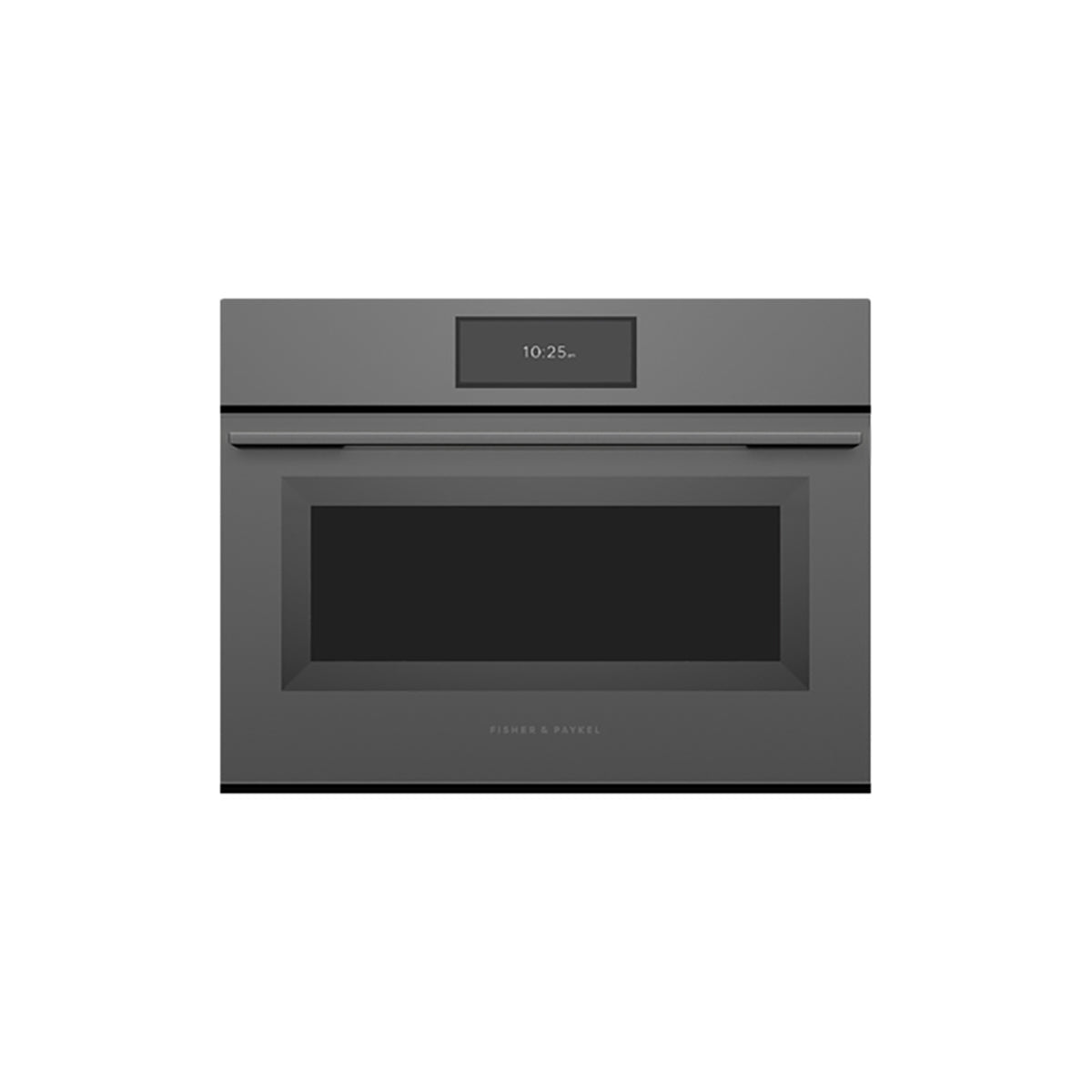 Fisher & Paykel OM60NMUG5 Series 9 Minimal Compact Combi-Microwave Oven, 59.6cm Wide - Grey Glass