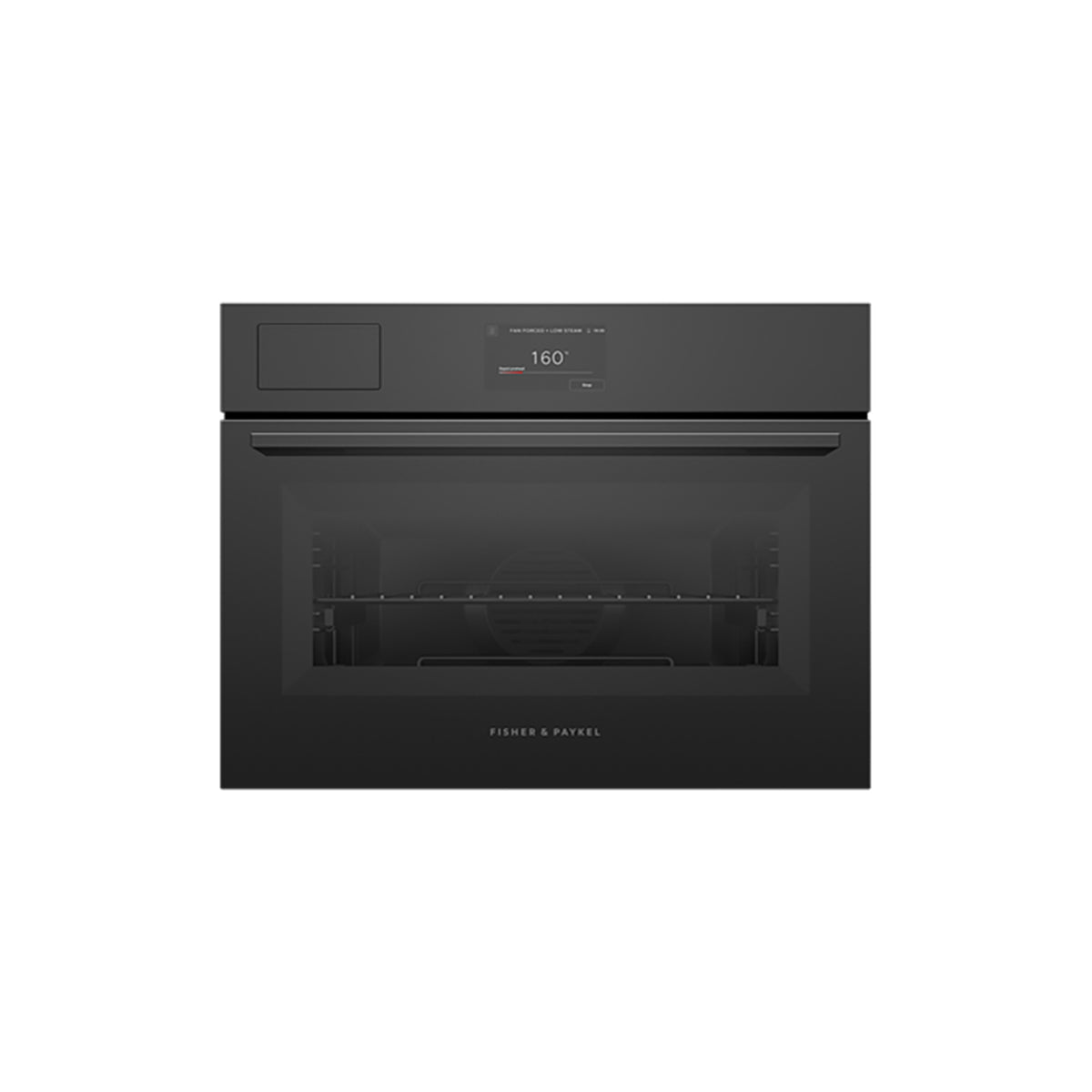 Fisher & Paykel OS60NAMVTB5 Series 7 Minimal Compact Combi-Steam Oven, 55 Litre, 59.6cm Wide - Black Glass