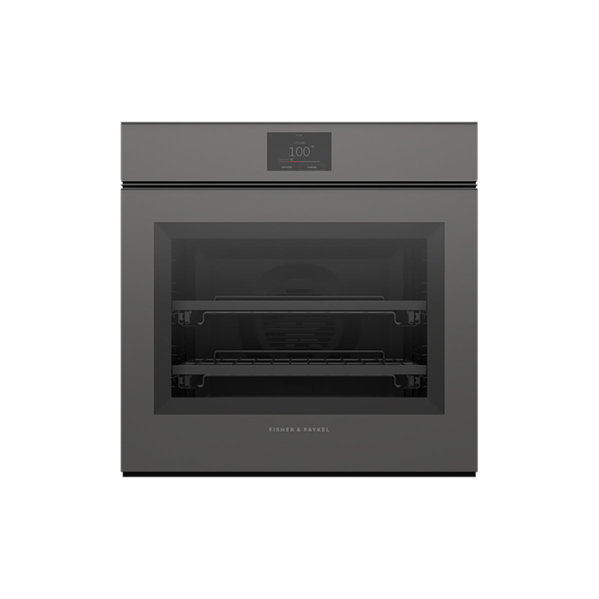 Fisher & Paykel OS60SMTNG1 Series 11 Minimal Handleless Combi-Steam Oven, 85 Litre, 23 Functions, 59.6cm Wide - Grey Glass