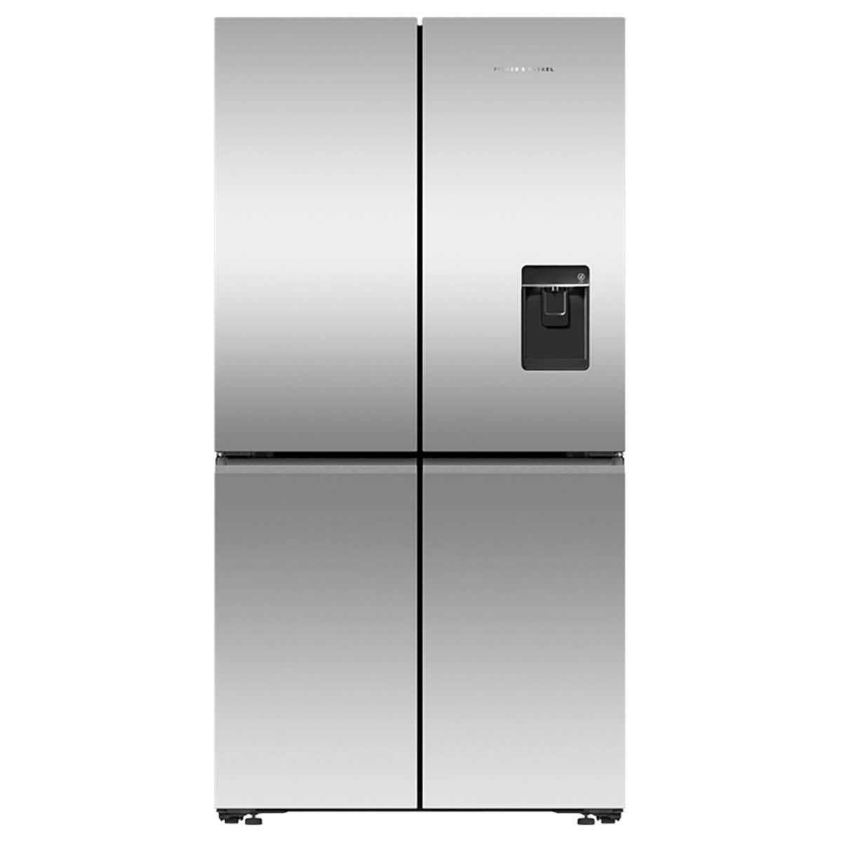 Fisher & Paykel RF605QNUVX1 Series 7 538 Litre Quad Door Refrigerator Freezer, Ice & Water, French Hinge, 90.5cm Wide - Stainless Steel
