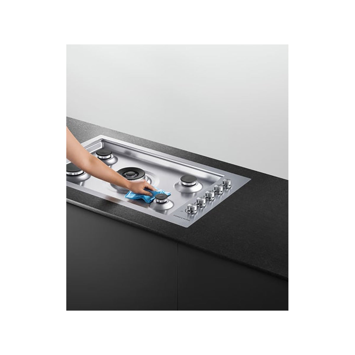 Fisher & Paykel CG905DWLPFCX3 Series 9 Contemporary 5 Burner Gas Hob, LPG, 90cm Wide - Stainless Steel