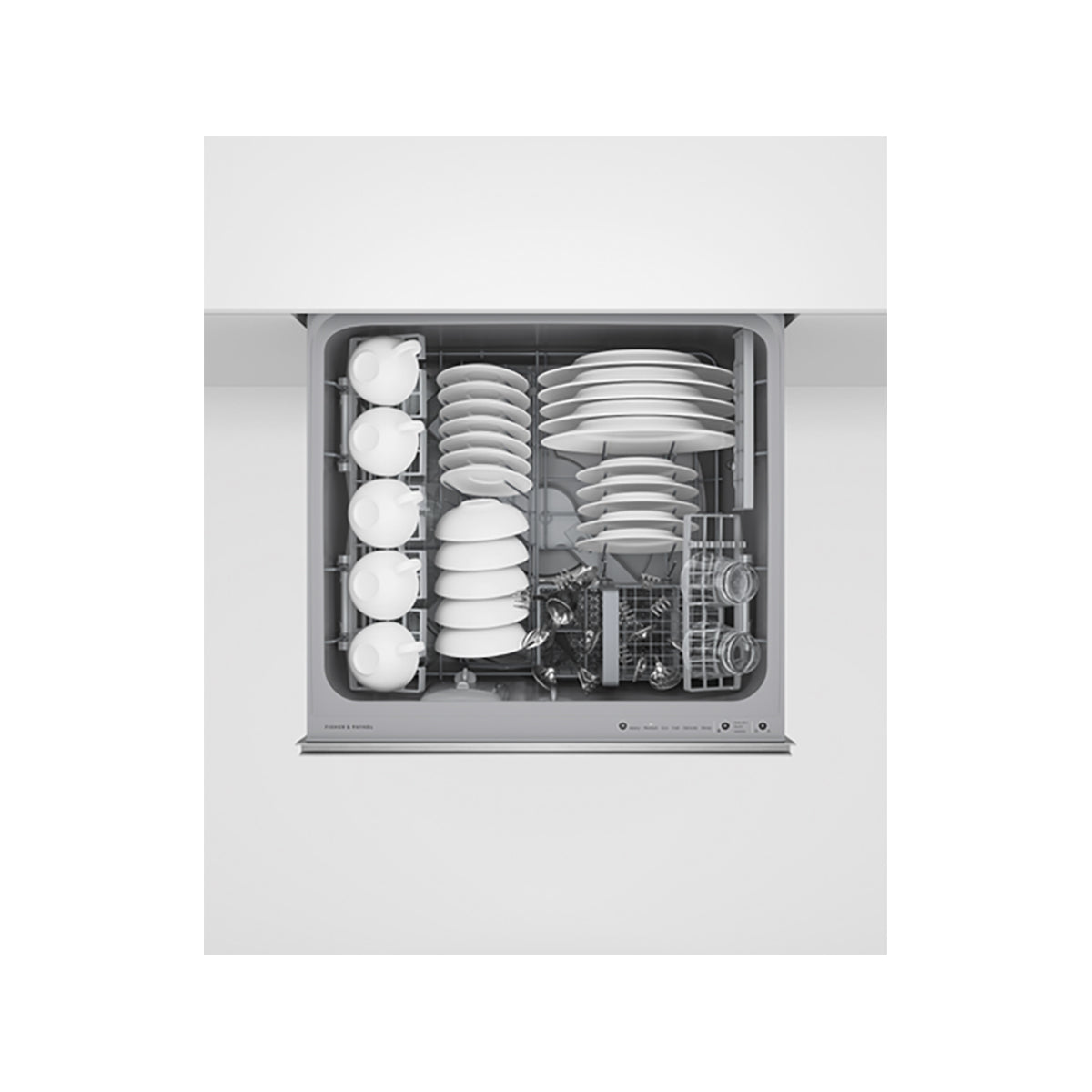 Fisher & Paykel DD60D4HNX9 Series 9 Contemporary Double DishDrawer™ Dishwasher, 12 Place Settings, 6 Wash Programs, 59.9cm Wide - Stainless Steel