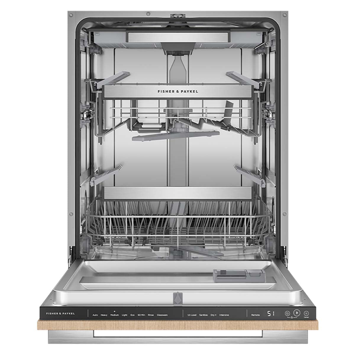 Fisher & Paykel DW60UT4HI2 Series 9 Integrated Tall Dishwasher, 59.7cm Wide - Panel Ready
