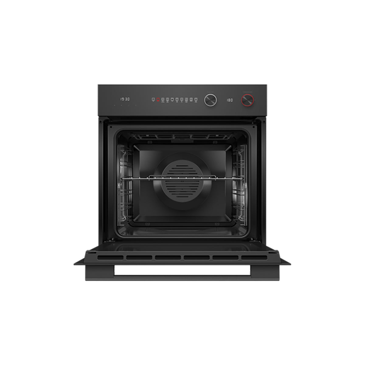 Fisher & Paykel OB60SBCPGB5 Series 5 Contemporary Pyrolytic Oven, 9 Functions, 85 Litre, 59.6cm Wide - Black Glass