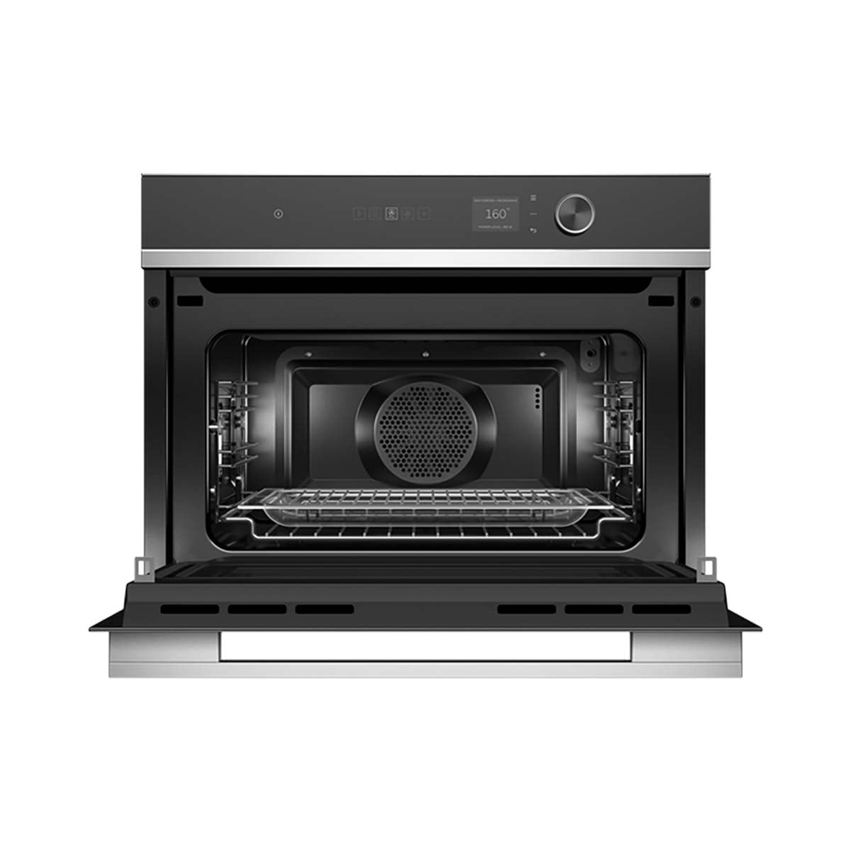 Fisher & Paykel OM60NDLX1 Series 7 49 Litre Contemporary Compact Combi-Microwave Oven, 60cm Wide – Stainless Steel