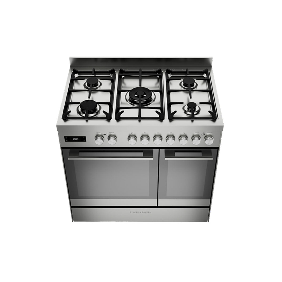 Fisher & Paykel OR90L7DBGFX2 Series 7 Contemporary Dual Fuel 5 Burner Freestanding Cooker, 131 Litre, 90cm Wide - Stainless Steel